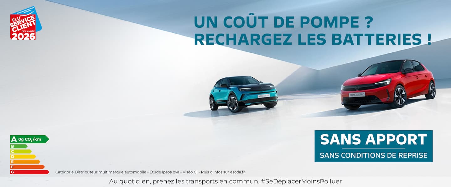 Gamme électrique Opel